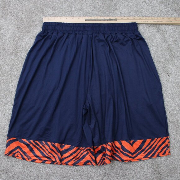 Zubaz Detroit Tigers Shorts Mens Large Blue/Orange Polyester stretch 11" inseam - Picture 8 of 11
